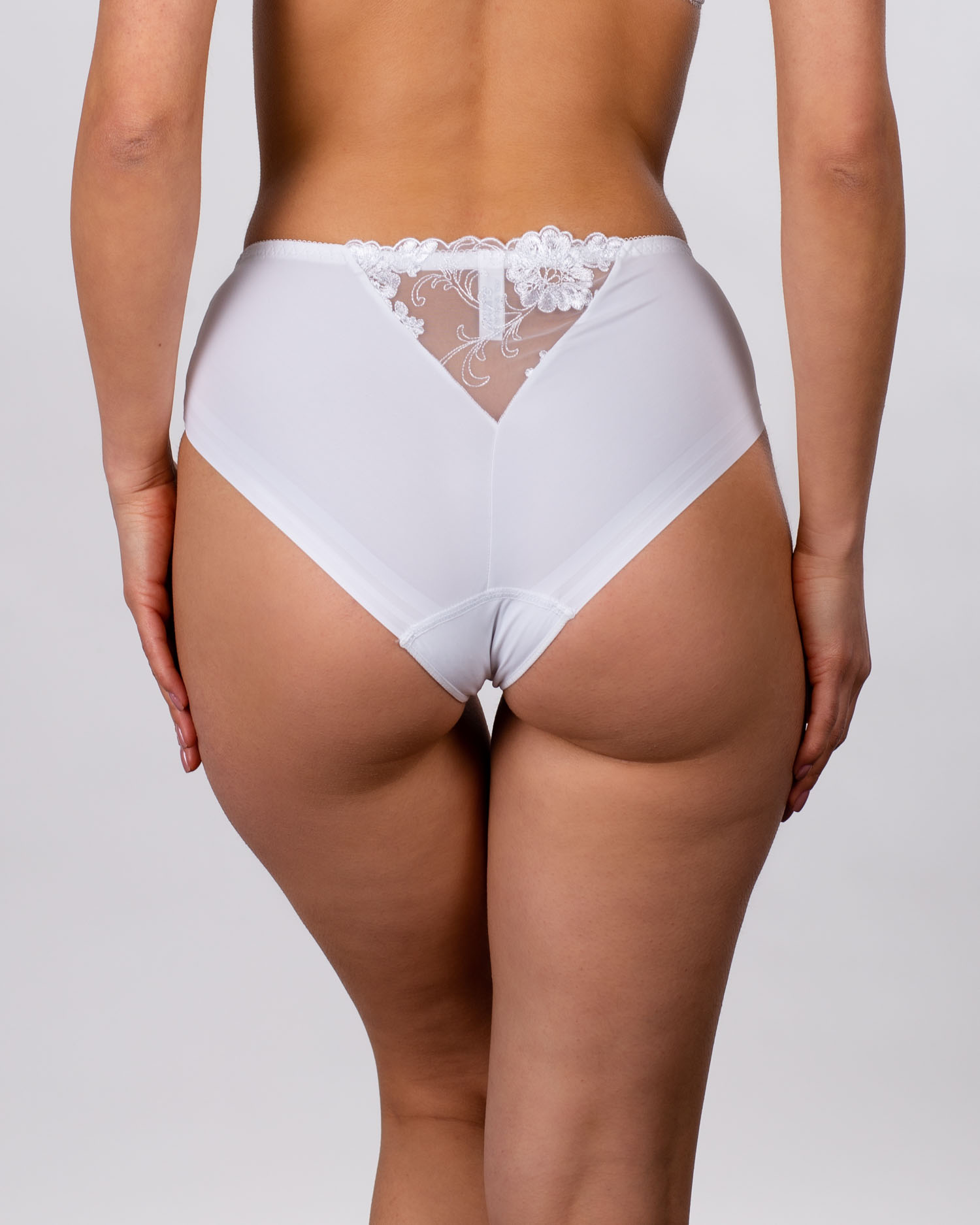 Жіночі труси мікрофібра з вишивкою Lanny mode 21775 білі k3758-4